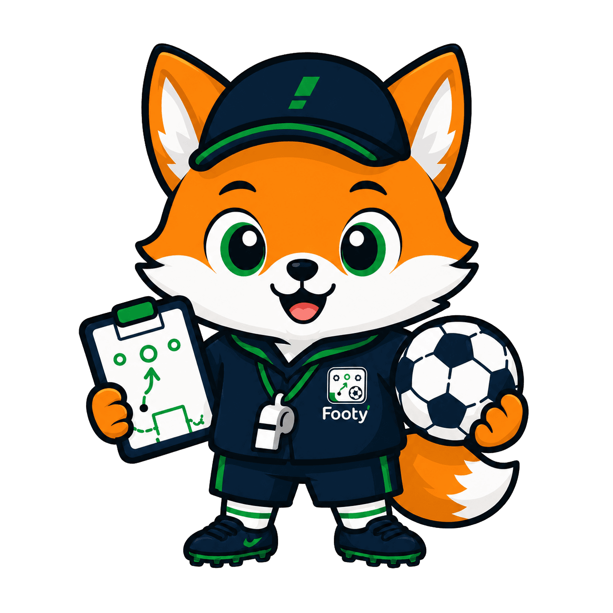 レッスンを案内するFootyコーチ